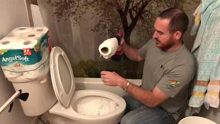 How to Clog and Unclog a Stopped Up Toilet That Won’t Flush [upl. by Hadwin84]