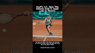 Gauffs US Open Title Defense Ends in Upset Loss to Navarro new shorts [upl. by Tiram]