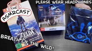 ASMR Unboxing The Legend Of Zelda Breath Of The Wild Limited Edition amp Guardian Amiibo [upl. by Enytsirk]