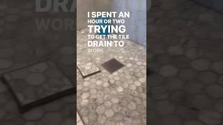 Say Good Bye to a Clogged Tile Shower Drain [upl. by Alilak]