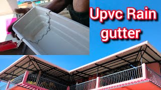 Upvc gutter installation  gutter fitting kaise kare [upl. by Aicenat]