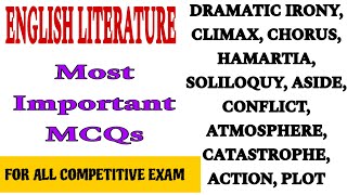 literary terms drama  literary terms in english literature mcq  literary terms drama mcq questions [upl. by Bollinger]