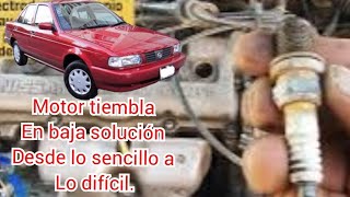 Motor de Tsuru Sentra b13b14 tiembla en baja [upl. by Delle294]