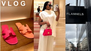 London Luxury Shopping at HermesChanel Versace Medusa heels FendiYSLDior  FLANNELS unboxing [upl. by Laemaj]