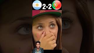 Argentina vs Portugal epic match short🥵🥶football argentina portugal messi urcristiano [upl. by Popele]