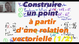 2nde Construire un point à partir dune relation vectorielle 12 [upl. by Anirod723]