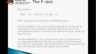 EC60542012 Tutorial 6  The F test [upl. by Sixel]