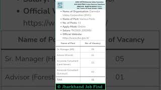 Damodar Valley Corporation DVC Job Recruitment 2024 job dvc [upl. by Yellek]