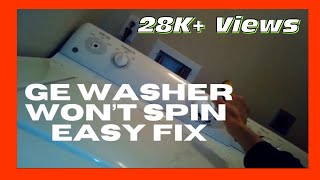 ✨ GE WASHER NOT SPINNING—EASY FIX ✨ [upl. by Ten]