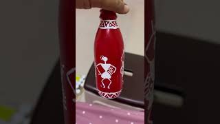 Bottle decoration ideasGlass bottle paintingartbottleartcraftsubscribetrendingsharadhas123 [upl. by Adallard]