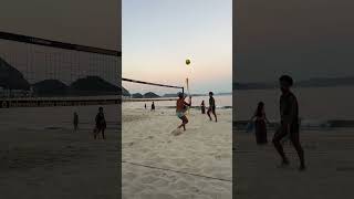 Copacabana beach Footvolley Rio de Janeiro [upl. by Hinze]