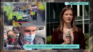 Stirile Kanal D  Politistul care a omorato pe Raisa condamnat  Editie de pranz [upl. by Salkin874]