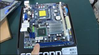 Foxconn G41SK Value mATX LGA775 Core 2 Duo Motherboard Unboxing amp First Look Linus Tech Tips [upl. by Eisac738]