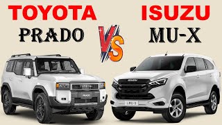 ALL NEW Toyota Land cruiser PRADO Vs Isuzu MUX  Which one is better [upl. by Cummine]