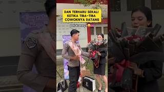 momen haru ketika anggota polisi diamdiam hadir di wisuda pacarnya ‼️ wisuda polisi pacar haru [upl. by Zerlina295]