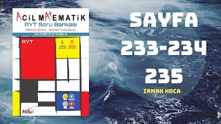 ACİL MATEMATİK AYT ÇÖZÜMLERİ SAYFA  2332342352019 [upl. by Sloatman918]