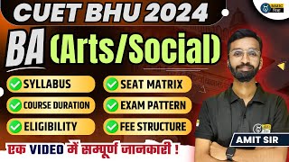 BHU Hons ArtsSocial Syllabus Exam Pattern Eligibility Fee Seats in BA BHU BHU BA Complete info [upl. by Dela820]