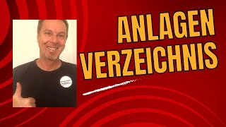 Anlagenverzeichnis  PKWBeispiel  einfache Erklärung [upl. by Llibyc]