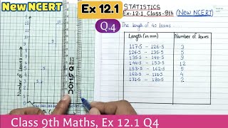 Ex 121 Q4 class 9 Maths Statistics New NCERT  Class 9th Maths Ex 121 Q4 New syllabus  ex 143 Q4 [upl. by Prochora934]