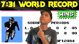 TECMO BOWL 7 31 WORLD RECORD [upl. by Laeahcim]