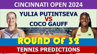 Coco Gauff vs Yulia Putintseva  Cincinnati masters 2024 [upl. by Rosamund]