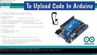 How to Upload CodeSketch in Arduino  Arduino IDE ⏩ [upl. by Yeldah34]