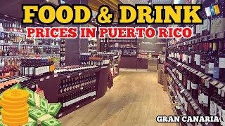 HOW MUCH 🤑 Food amp Drink prices Gran Canaria Puerto Rico  inc supermarket restaurants 2024 [upl. by Rendrag]