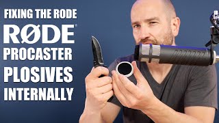 How to fix the Rode Procaster Plosives Internally for 300 [upl. by Nerrej]