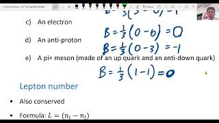 Conservation of Baryon  Lepton Numbers in Particle Interactions Physics [upl. by Kipton609]