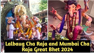 Lalbaug Cha Raja and Mumbai Cha Raja Great Bhet 2024  Lalbaug Cha Raja Visarjan  Mumbai Ganpati [upl. by Noral351]