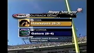 2004 Outback Bowl 13 Iowa vs 17 Florida No Huddle [upl. by Clo]