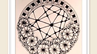 100 day Zentangle  25 [upl. by Lundell289]