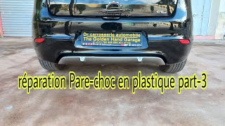 Tutorielréparation Parechoc en plastique Toutes les étapes part3 [upl. by Nibor]