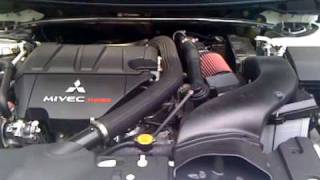 Lancer Ralliart 2009 with Ultimate Racing Air Intake [upl. by Lad]