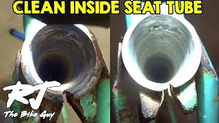 Cheap Easy Tool To Clean Inside Bike Seat Tube [upl. by Nagiam]