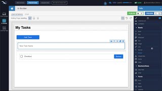 Developing a nocode ToDo App using Backendless UI Builder  100 Codeless [upl. by Dagney]