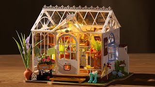 Wit Tuinhuis  Dreamy Garden House  DG163  Robotime  BuilDIY [upl. by Adnic729]