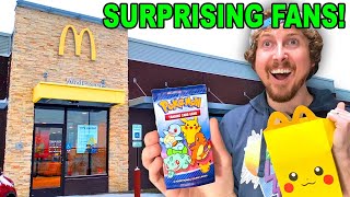 SURPRISING FANS with the NEW McDonalds Pokemon Cards 25th Anniversary Pack Opening [upl. by Barker]