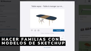 Hacer familias de Revit usando modelos de Sketchup [upl. by Aluap]