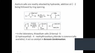 Lec 05 Heterocyclic chem ll Reactions of azoles [upl. by Aisyla81]