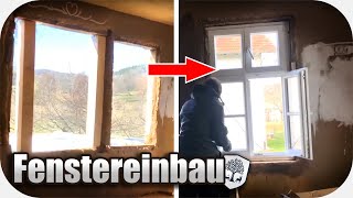 48  Fenster im Fachwerkhaus abdichten und mit Lehm einputzen  ohne Bauschaum [upl. by Trammel]