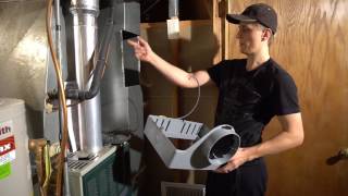 Aprilaire 600M Humidifier Installation Walkthrough [upl. by Aerdnahc]