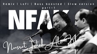 Nusrat fatah ali khan  NFAK  Sufi  lofi  remix  slow version  jukebox  playlist nusrat [upl. by Lindell919]