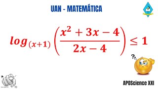 Exame de Acesso UAN  Inequação logarítmica 1 [upl. by Acissej470]