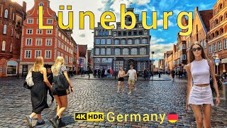 Lüneburg Germanywalking tour in the old and sung city in Germany 4k HDR [upl. by Ainesell621]