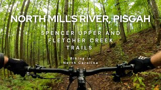 Biking North Mills Pisgah National Forest Upper Spencer Gap and Fletcher Creek [upl. by Marylin]