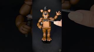 How to make Freddy Fazbear  Five Nights at Freddys FNAF art diy subscribe shorts [upl. by Skcirdnek]