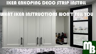 How to install Ikea Enkoping Deco Strip quick easy professional results What Ikea doesnt tell you [upl. by Corwun]