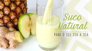 SUCO DE MAÇÃ VERDE E ABACAXI [upl. by Tabber]