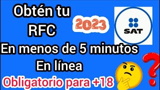 Como sacar mi RFC 2023 Tramítalo en Linea [upl. by Eidua]